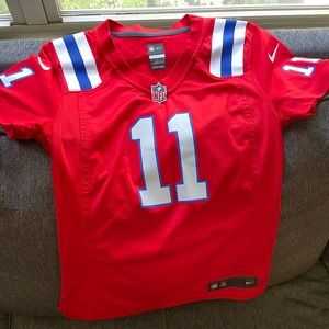 Red New England Patriots Womens jersey